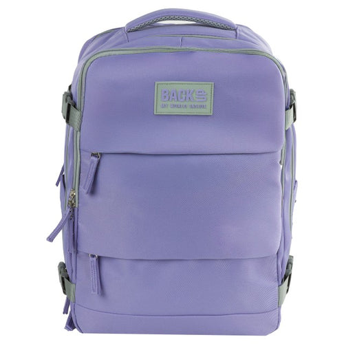 Vista lateral da mochila BackUP K 48 com tiras de compressão