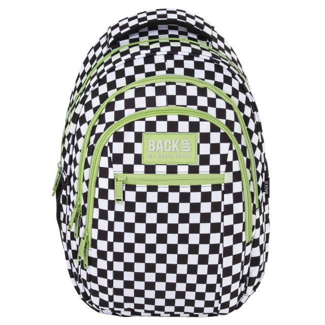 Vista lateral da mochila BackUP O 94P com bolso para garrafa