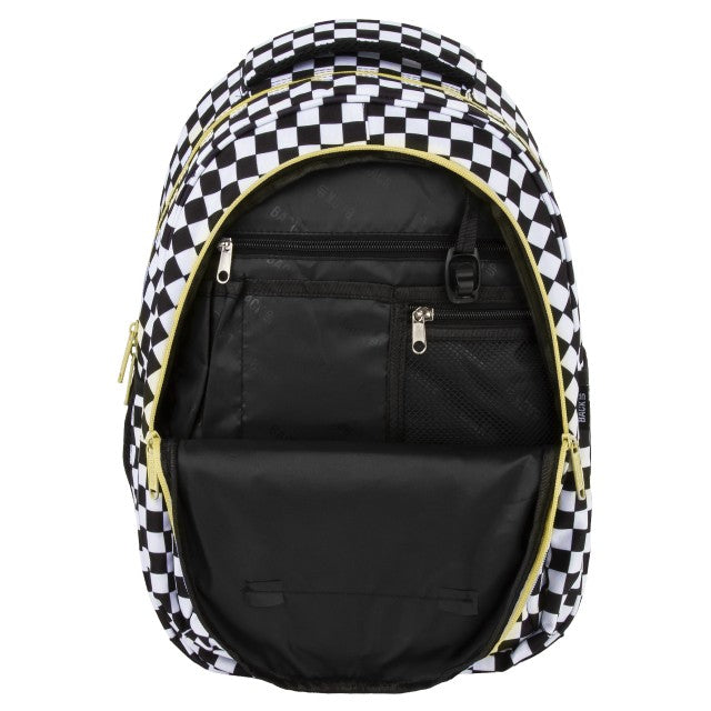 Tamanho Grande: bolso lateral para garrafa e base em tecido reforçado