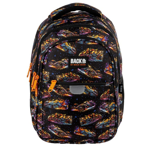 Costas da mochila com alças reguláveis