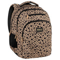 Mochila BackUP W 50 com padrão leopardo, vista frontal