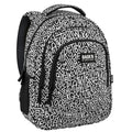 Mochila BackUP X 12 com letras a branco sobre preto, vista frontal