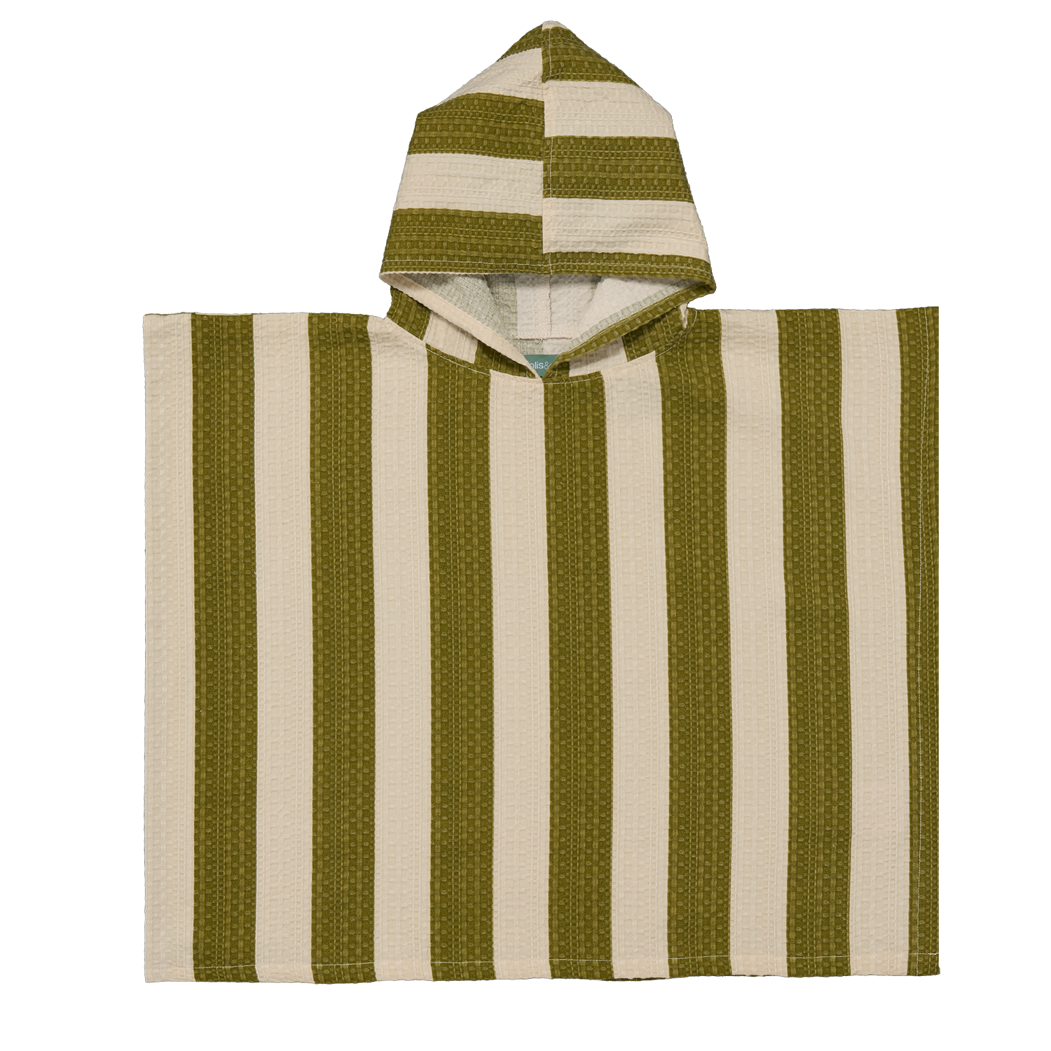 MolisandCo Poncho de banho Khaki & Cream Stripes