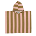MolisandCo Poncho de banho Khaki & Rose Stripes