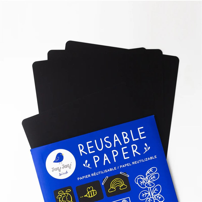 Jaq Jaq - Papel reutilizável e apagável - 10 folhas