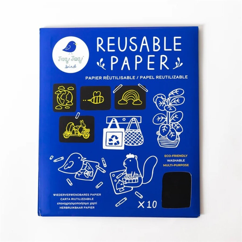 Jaq Jaq - Papel reutilizável e apagável - 10 folhas