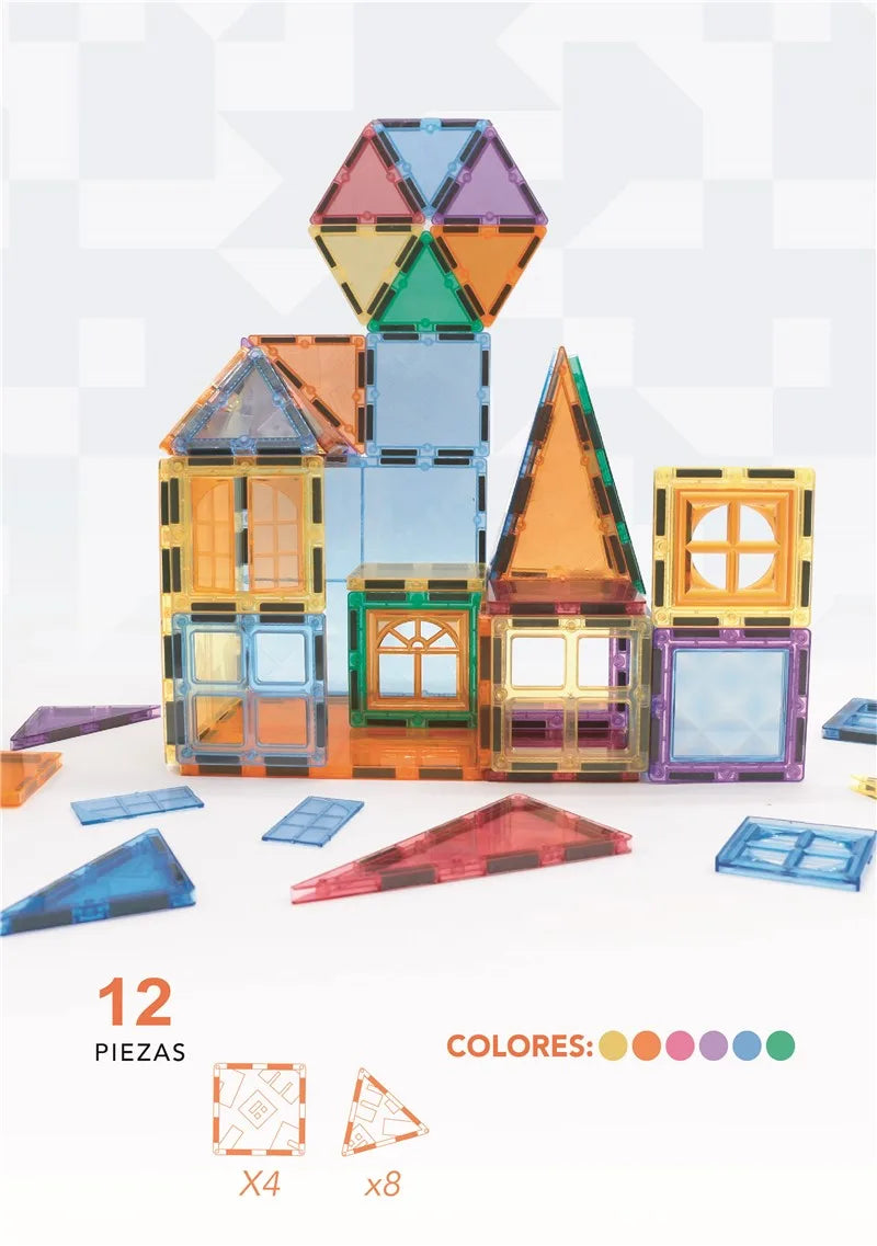 Nomic Clack Magnetic Tiles Set 12 pcs