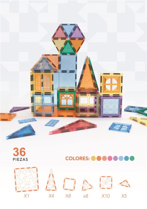 Nomic Jogo Blocos Magnéticos Clack 36pc