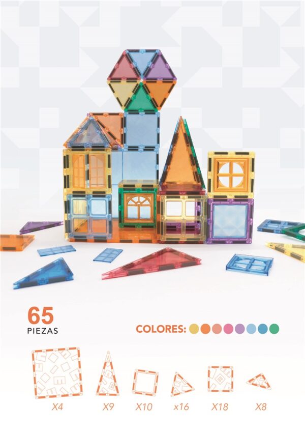 Nomic Jogo Blocos Magnéticos Clack 65pc