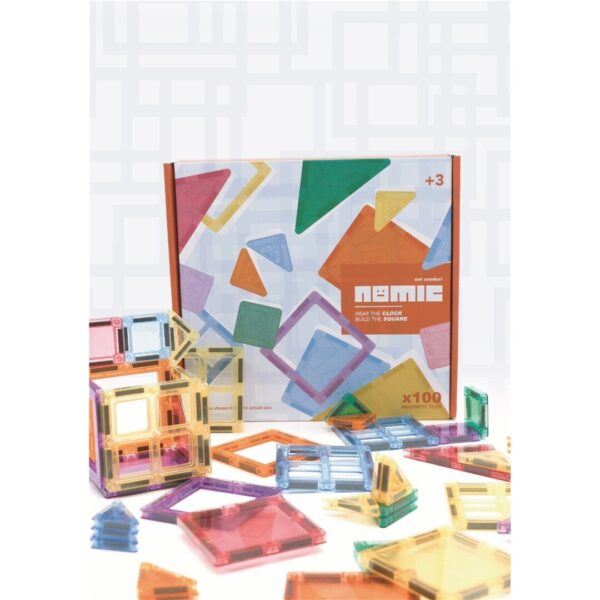 Nomic Jogo Blocos Magnéticos Clock 100pc