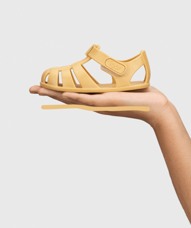 Igor Barefoot Sandal Nemo Solid Dijon