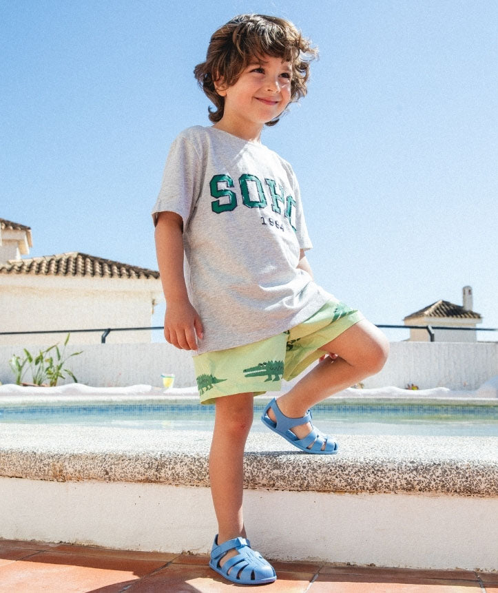 Igor Barefoot Nemo Solid Sandals Blue