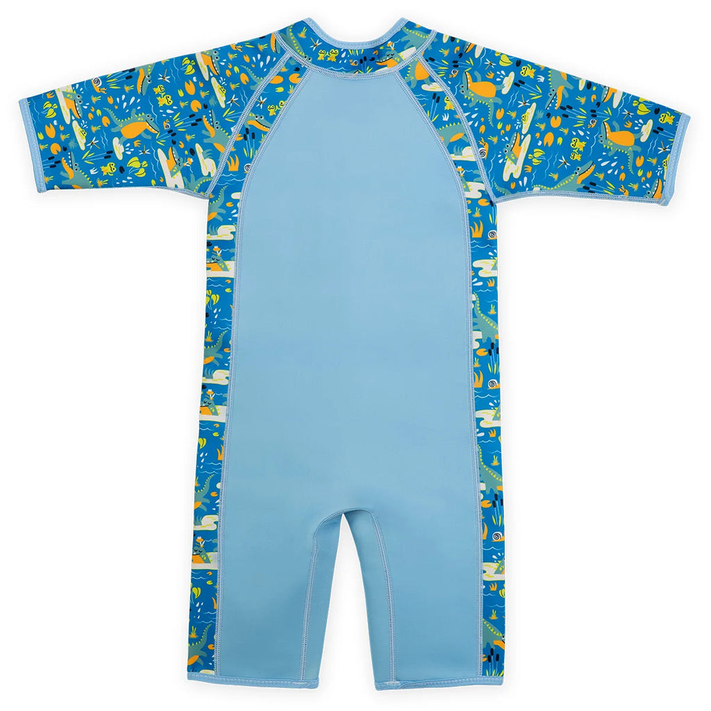 Splash About - Traje de neopreno térmico infantil de playa/piscina Kids Shorty Wetsuit Crocodile Swamp