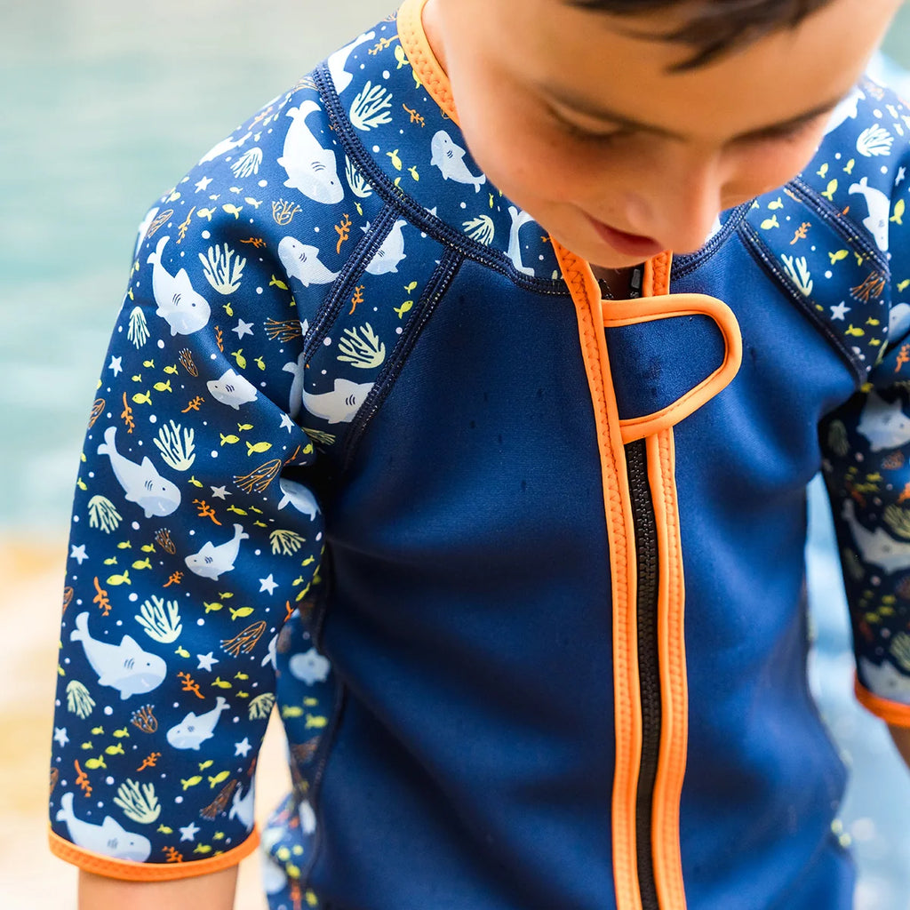 Splash About - Kids Shorty Wetsuit Thermal Beach/Pool Suit Shark Reef