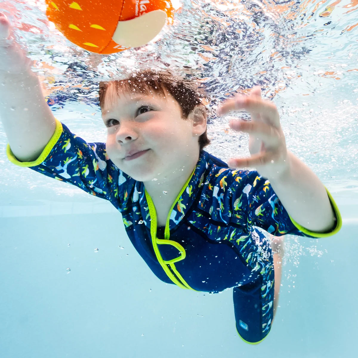 Splash About - Traje térmico de playa/piscina para niños Shorty Wetsuit Turtle Tide