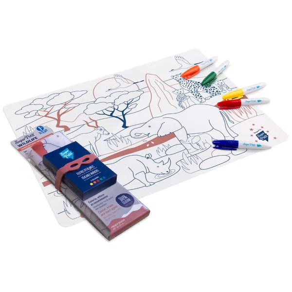 Super Petit Kit de pintar em silicone com marcadores