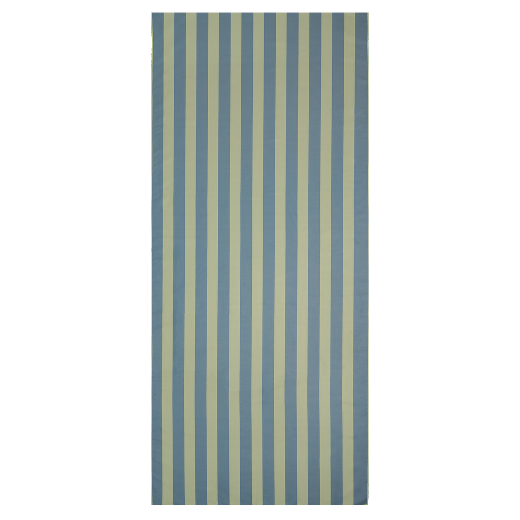 MolisandCo Toalha de microfibra Green & Blue Stripes