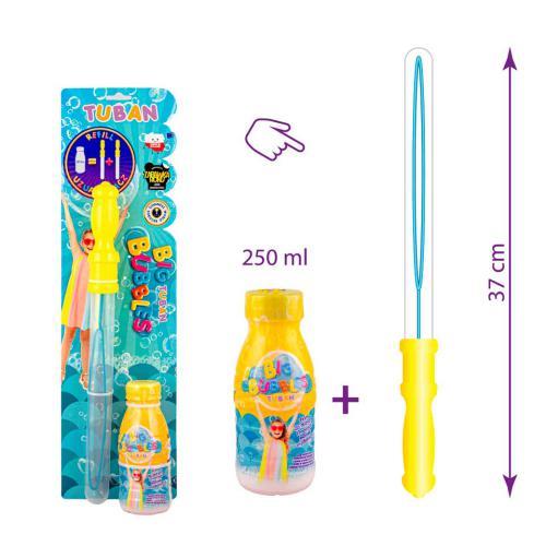 Tuban Soap Bubble Bottle Set 250ml with 37cm Wand
