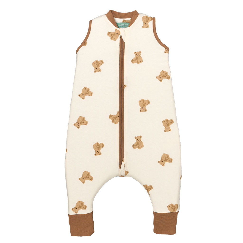 Saco de dormir MolisandCo TOG 1.0 com pés Teddy, fotografia de produto da marca sobre fundo branco