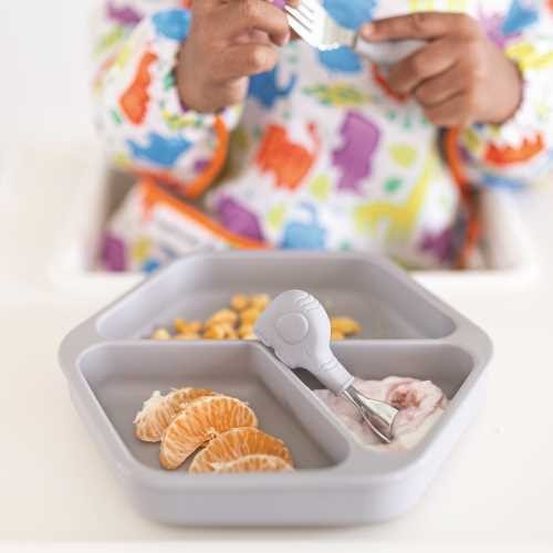 Tiny Twinkle Learning Cutlery - Grey Elephant