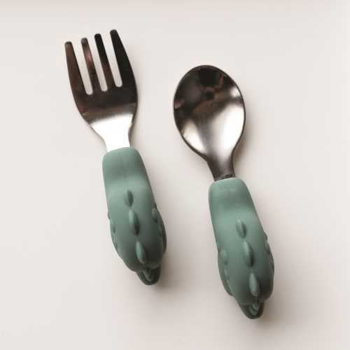 Tiny Twinkle Learning Cutlery - Dinosaur