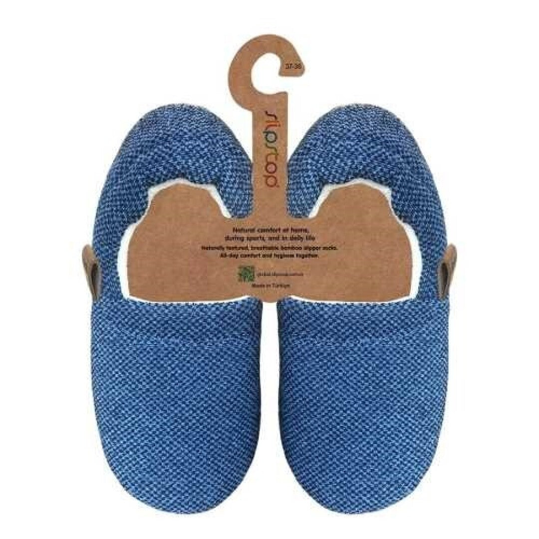 Slip Stop Booties Pantufa Indigo