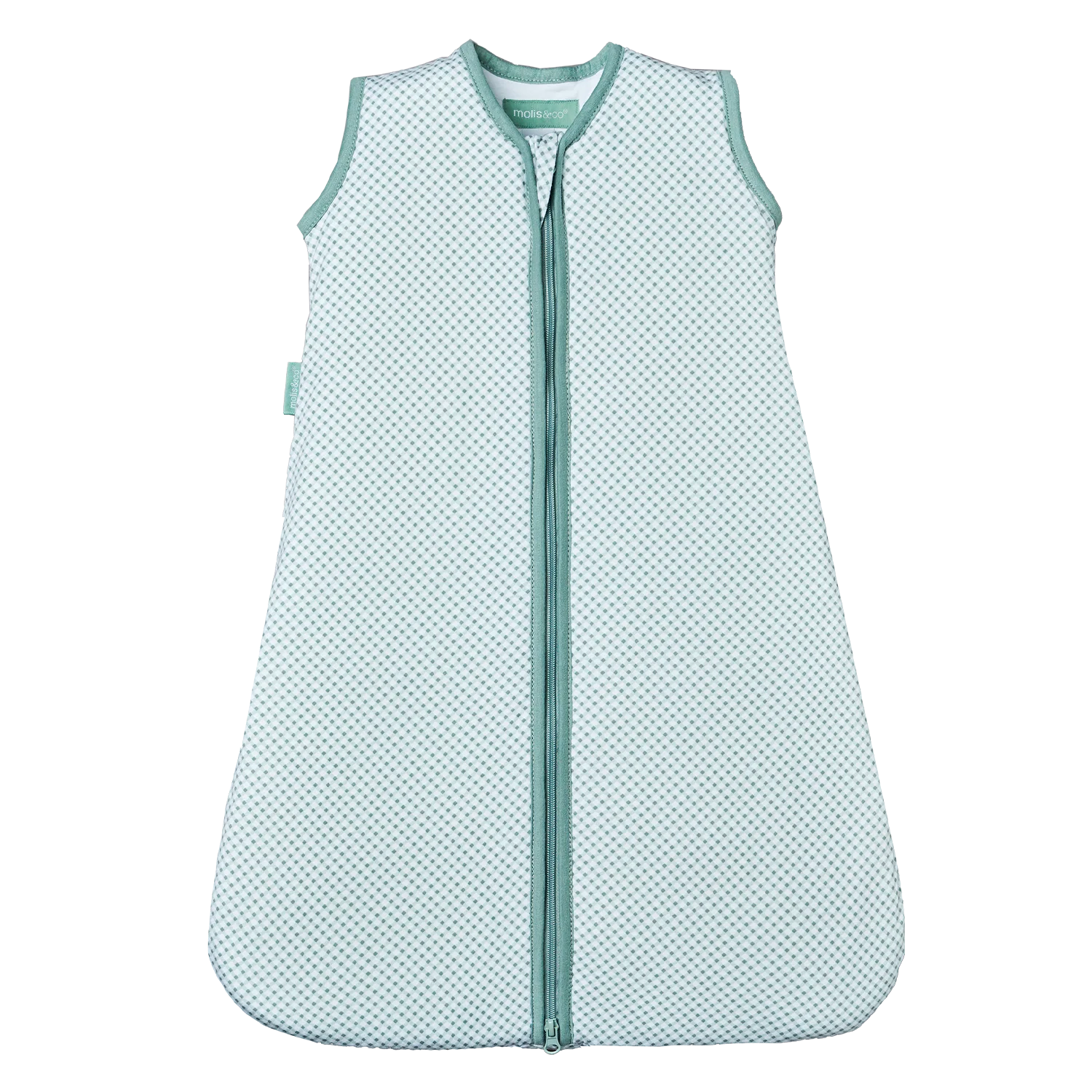 MolisandCo TOG 1.0 Saco de dormir sem pés [Vichy Green] * por encomenda