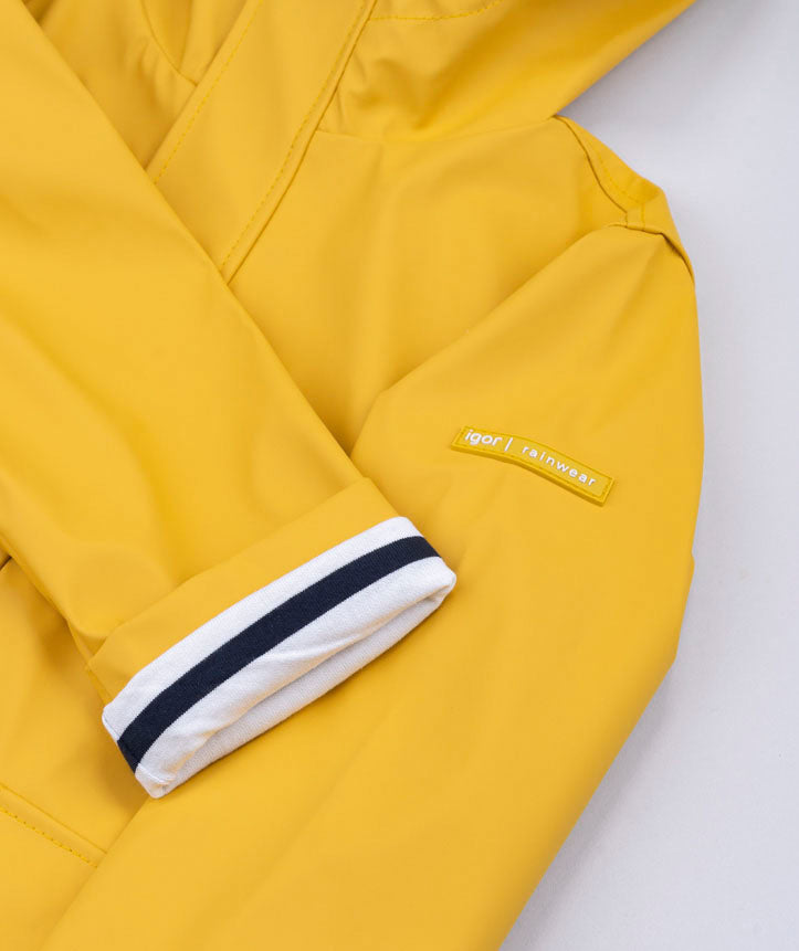 Igor Yellow mid-season waterproof coat for 4 and 6 years