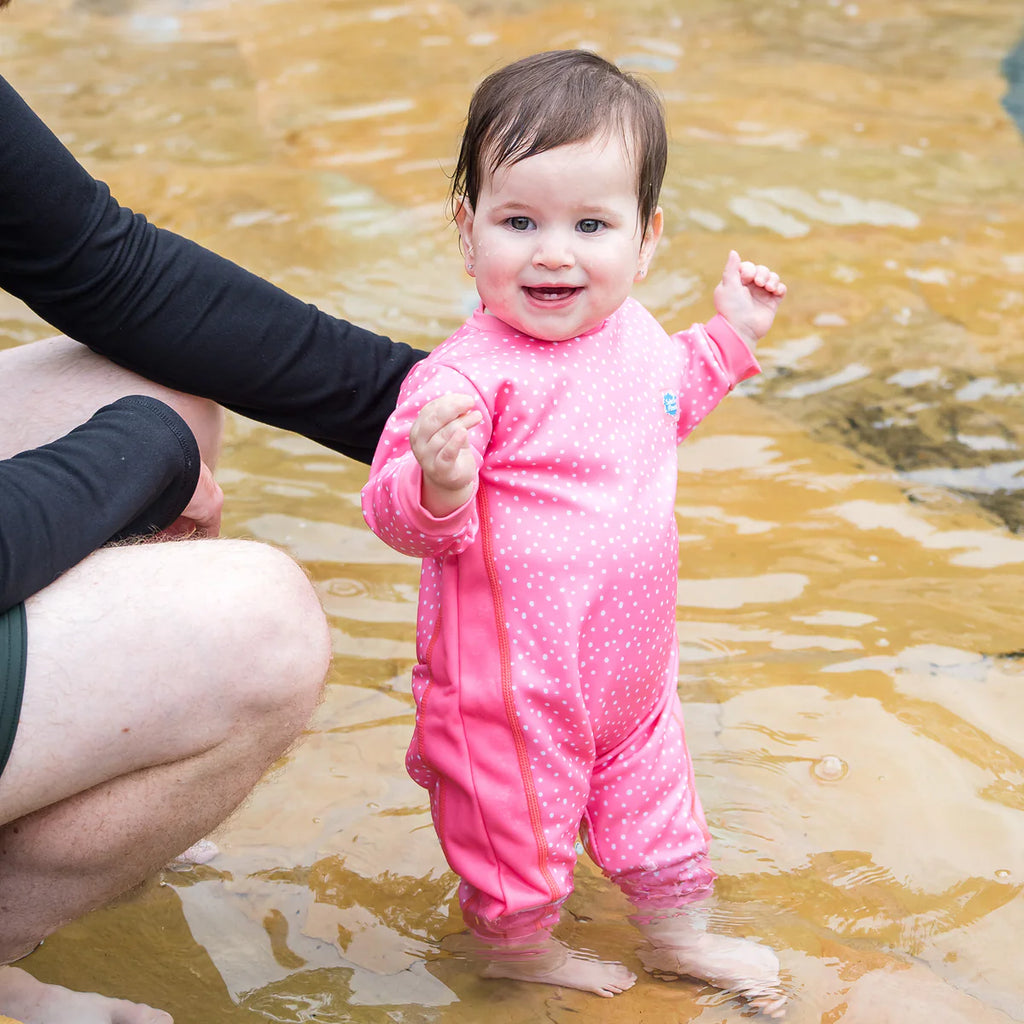 Splash About - Traje térmico de playa/piscina Warm in One™ Pink Geranium