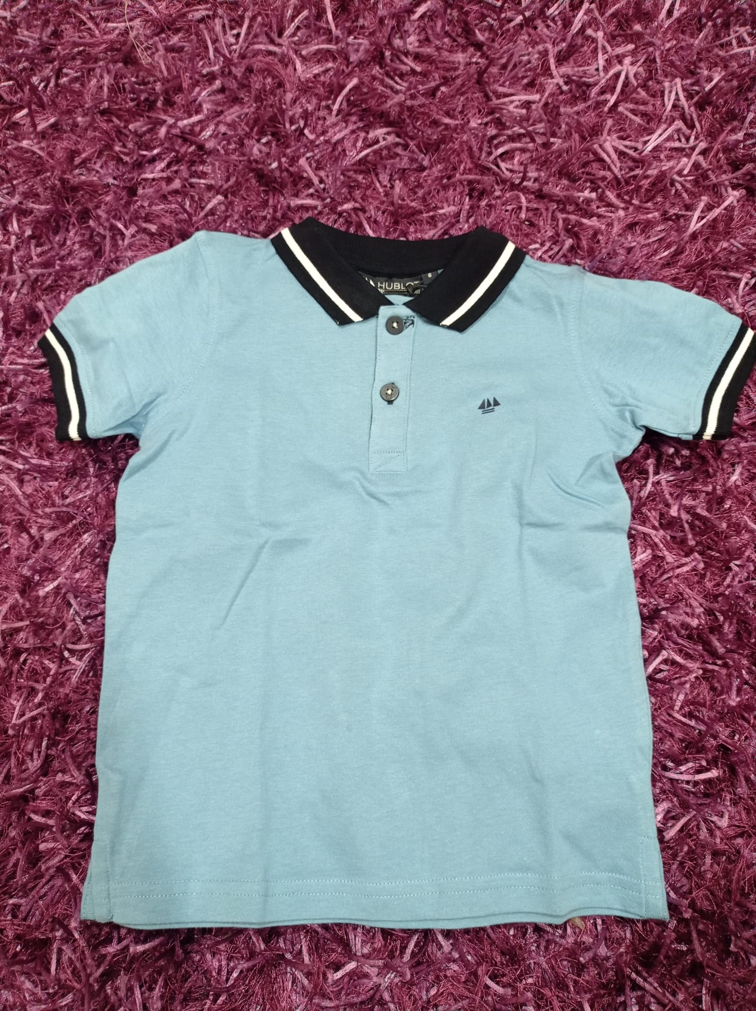 Hublot Short Sleeve Polo in Blue