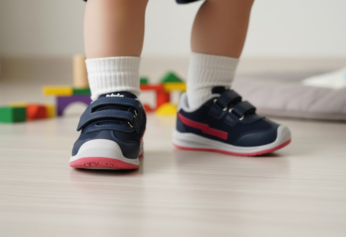 BabyFree Sapatilha Barefoot Azul Marinho com Velcro