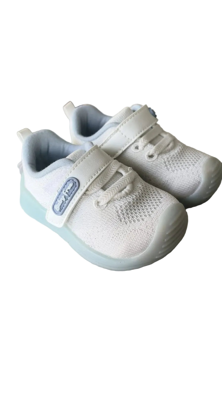 BabyFree Barefoot Sapatilha Branco e Azul