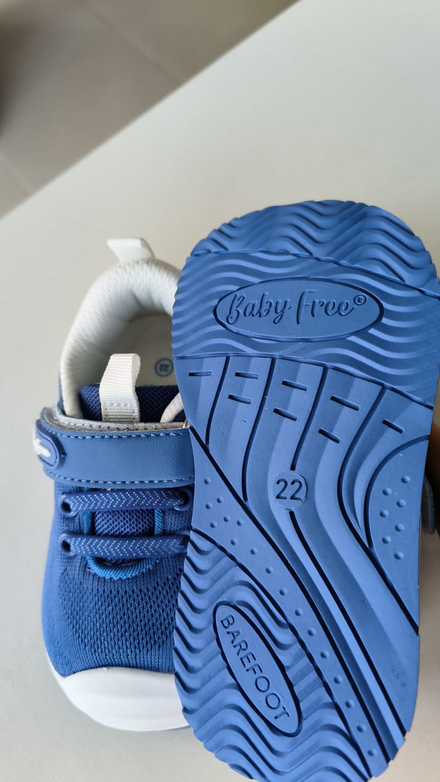 BabyFree Barefoot Sapatilha Azul Forte