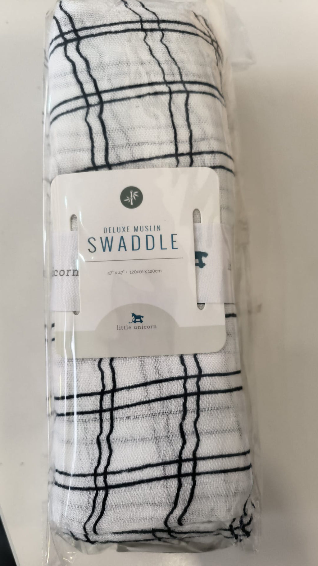 Little Unicorn 100% Cotton Muslin Swaddle Bison 120x120