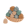 Jogo de equilíbrio Korko Coco's Balance Nest em cortiça e madeira, com tema de floresta