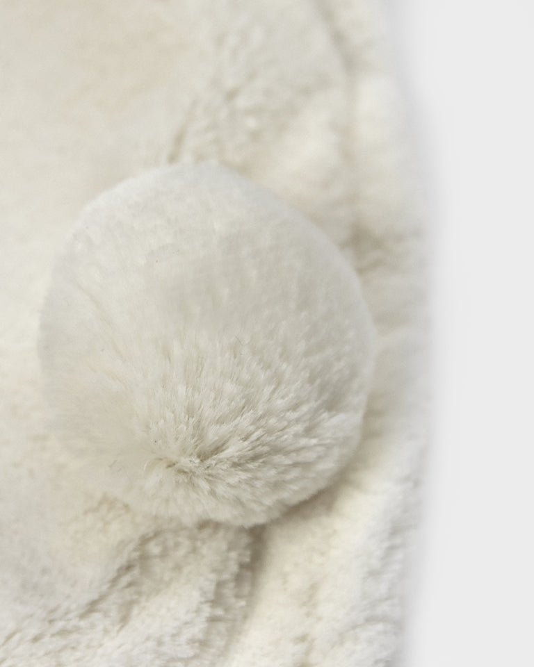 Mini capa de urso polar branca da Den Goda Fen com capuz de orelhas, disfarce unissexo para criança
