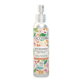 Embalagem de alumínio sustentável do Óleo de Praia Acorelle 100ml com ilustrações tropicais.