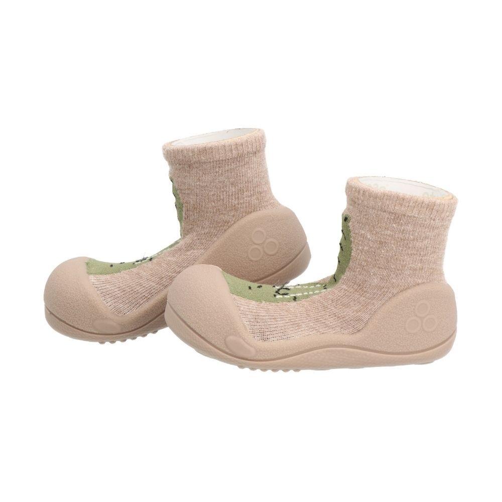 Attipas Crocodile Beige, calçado barefoot para bebé