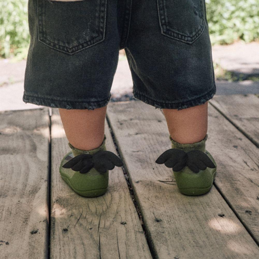 Attipas Dragon Khaki, calçado barefoot para bebé