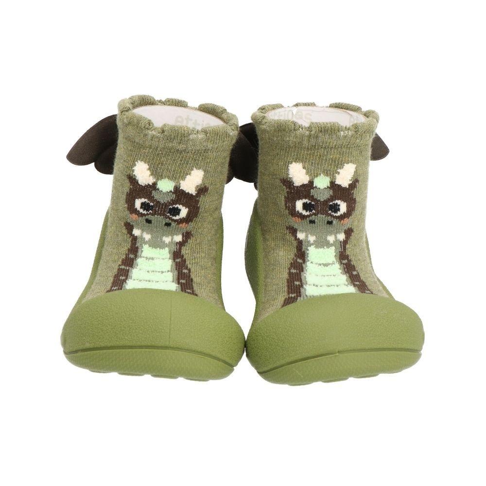 Attipas Dragon Khaki, calçado barefoot para bebé