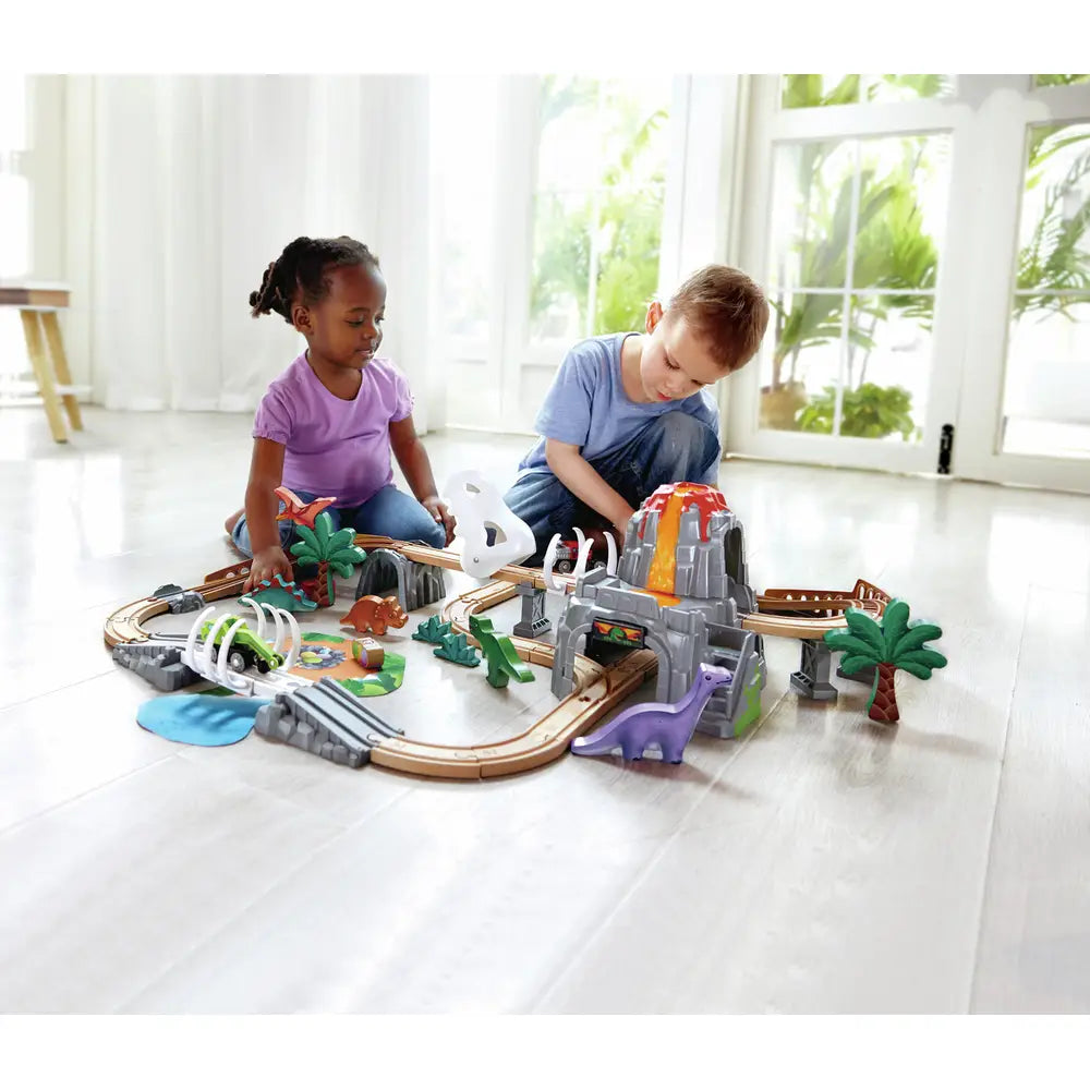 Hape Mega Track Train and Dinosaurs - Magnetic