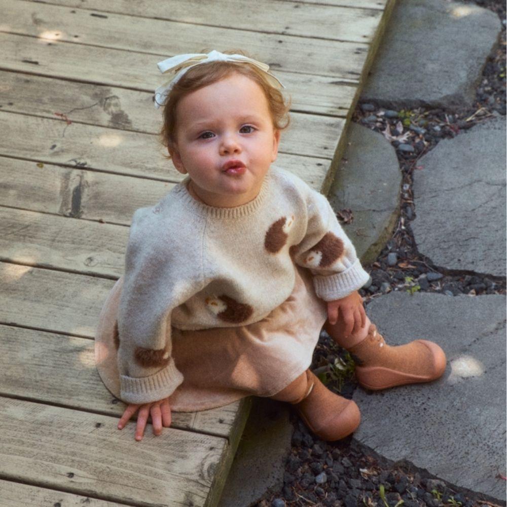 Attipas Zootopia Capybara Brown, calçado barefoot para bebé