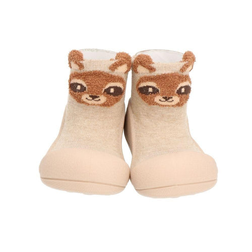 Attipas Zootopia Racoon Beige, calçado barefoot para bebé