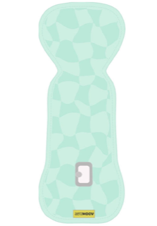 Camada de algodão orgânico macio da capa Aeromoov, que absorve a transpiração, mantendo o bebé seco e confortável.