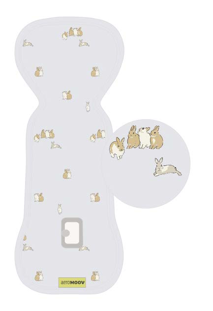 Capa AirLayer 3D para Grupo 2/3 com padrão de coelhos brancos e castanhos sobre fundo claro, com detalhe ampliado.