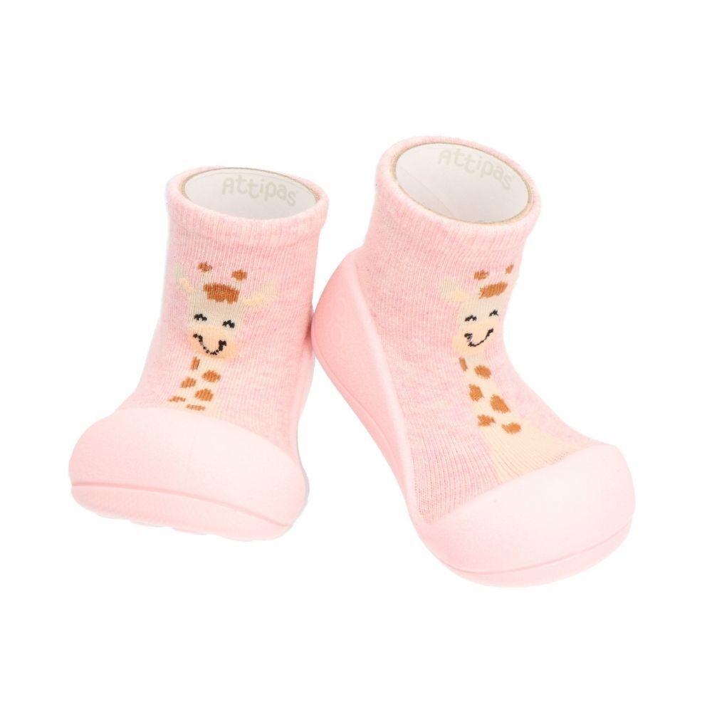 Attipas Giraffe Pink, calçado barefoot para bebé