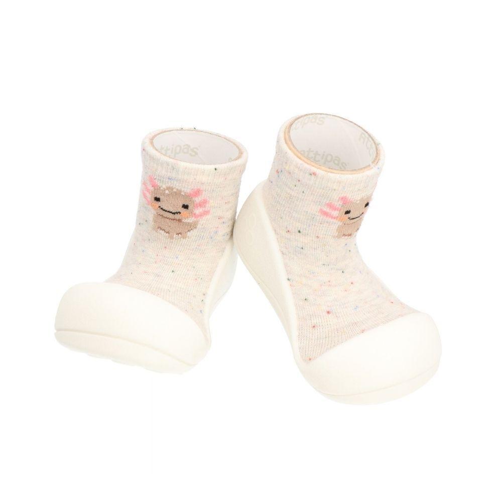 Attipas Ajolote Ivory, calçado barefoot para bebé