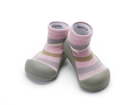 Sapatilhas Attipas modelo Urban Chic Pink com design barefoot e sola flexível.