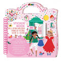 Capa do livro de autocolantes Avenir "Dress Up Fun" com 260 autocolantes, 4 pinturas faciais e cenários para vestir e maquilhar.