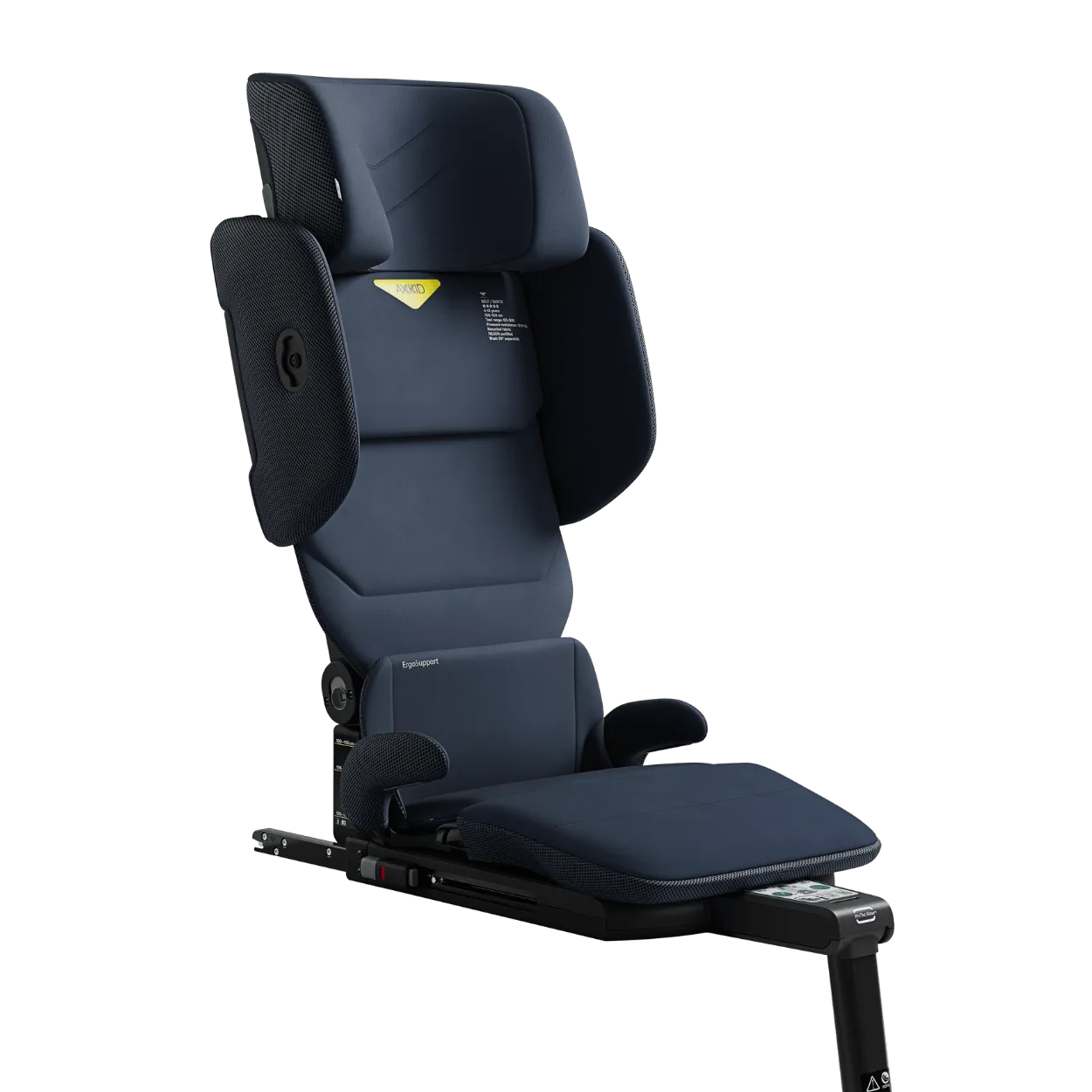 Cadeira auto Axkid Up na cor azul escuro (Navy), vista de perfil esquerdo.
